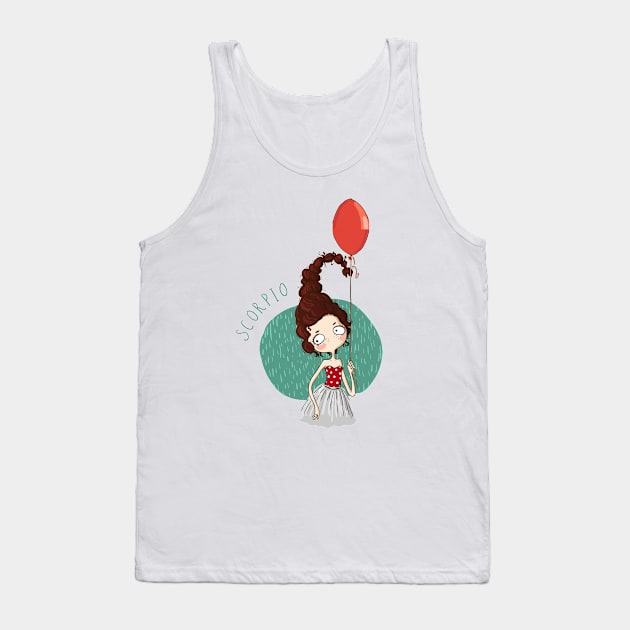 Zodiac Sign Test : Scorpio Tank Top by PRINT-LAND